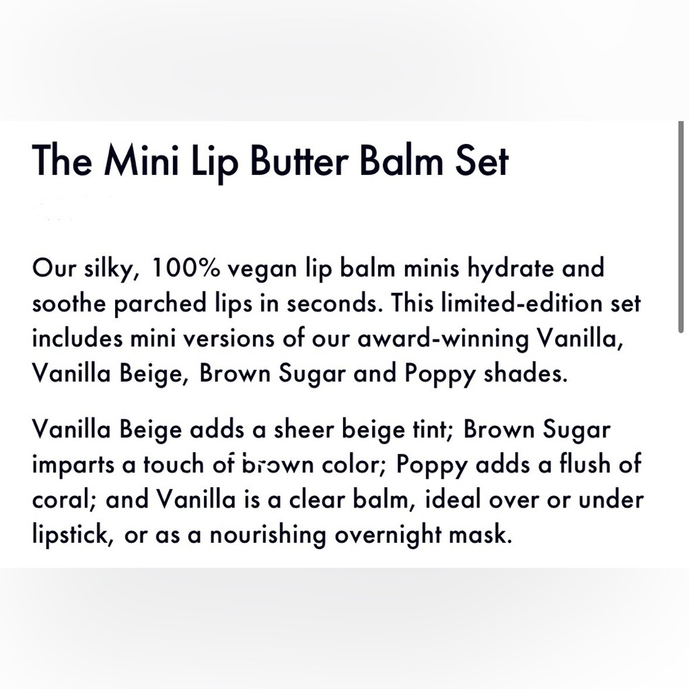 NWT! Summer Fridays The Mini Lip Butter Balm Set of 4 - Picture 8 of 9